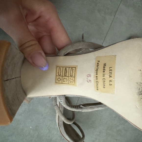 Jeffery Campbell Taupe Suede Heels - Picture 2 of 4